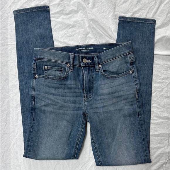 Banana Republic Blue Slim Traveler Jeans - Picture 1 of 3